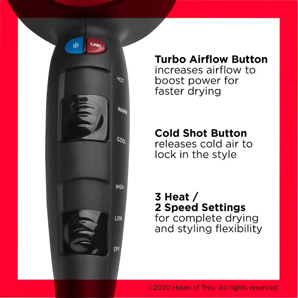REVLON Perfect Heat Volumizing Turbo Hair Dryer, 1875 Watts-761318004738-LR-291085-4-LR eShop