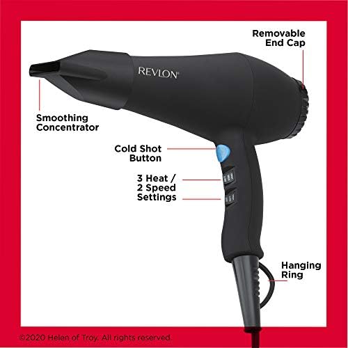 REVLON Smooth Brilliance Hair Dryer - Black, 1875 Watts-0761318152514-LR-355583-3-LR eShop