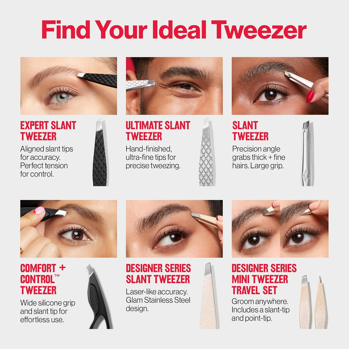 REVLON Stainless Steel Ultimate Slant Tweezer-309974685160-LR-172777-10-LR eShop