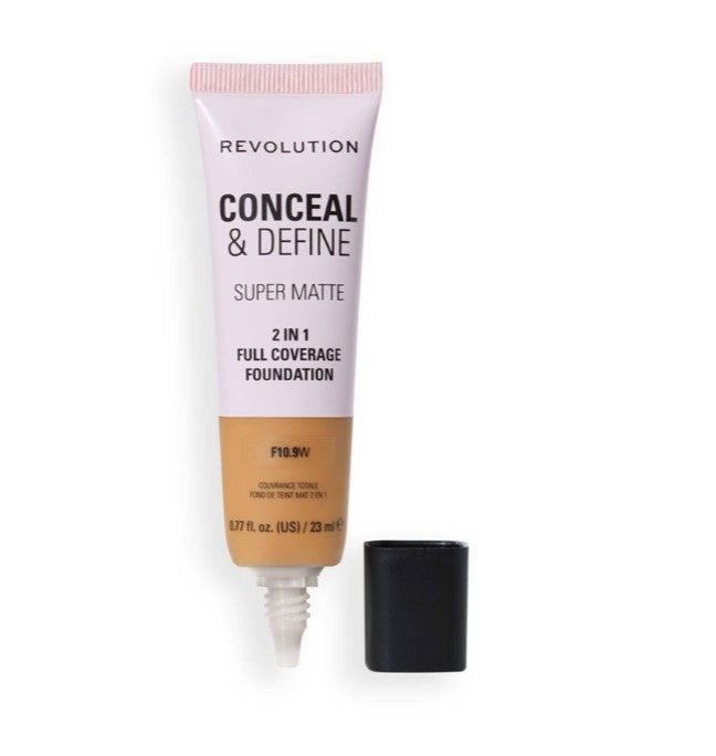 REVOLUTION Conceal and Define Full Coverage Tube Foundation - F10.9W, 0.77 oz-5057566846851-LR-361933-2-LR eShop