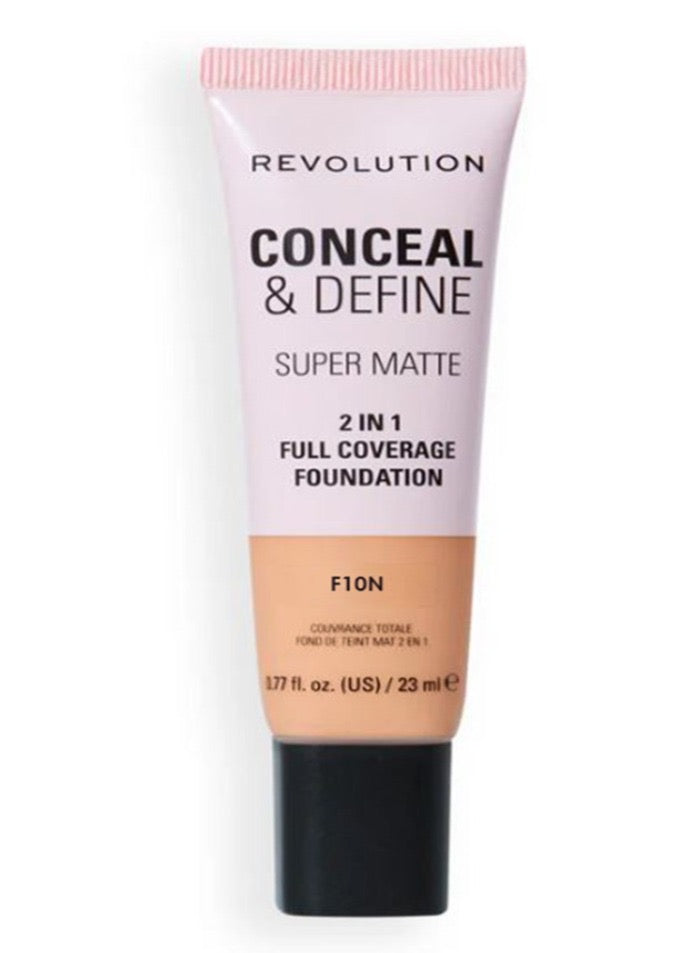 REVOLUTION Conceal and Define Full Coverage Tube Foundation - F10N, 0.77 oz-5057566846820-LR-361932-1-LR eShop