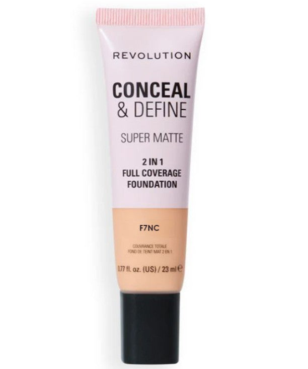 REVOLUTION Conceal and Define Full Coverage Tube Foundation - F7NC, 0.77 oz-5057566846714-LR-361929-1-LR eShop