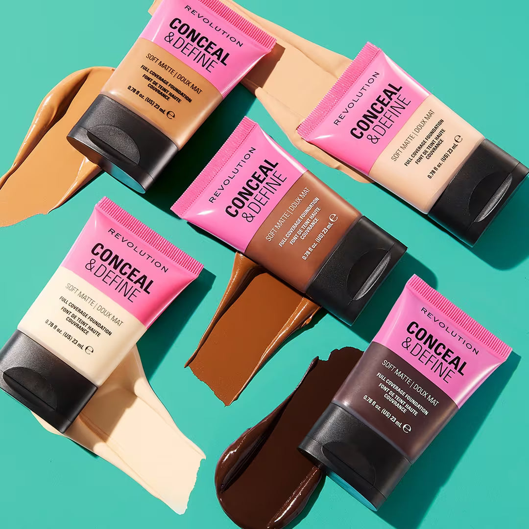 REVOLUTION Conceal & Define Soft Matte Full Coverage Foundation - F14.9 NC, .77 oz-5057566846950-LR-361937-5-LR eShop