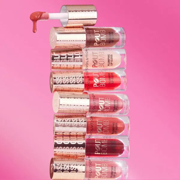 REVOLUTION Pout Bomb Plumping Gloss - Melba Warm Peach-5057566840866-LR-361294-8-LR eShop