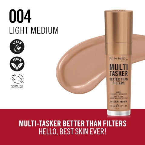 Rimmel London Multi Tasker Better Than Filters 3-in-1 Primer, Highlighter + Glow Booster - 004 Light Medium-3616305401021-LR-356459-4-LR eShop