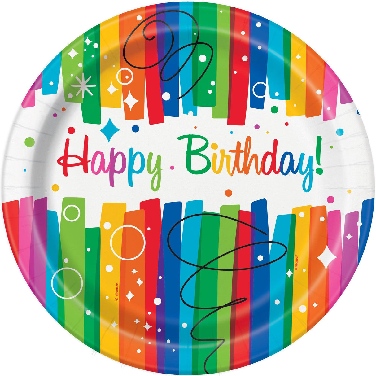 RNBOW RIBN BDAY 9" PLT 8CT-011179495658-LR-339951-2-LR eShop