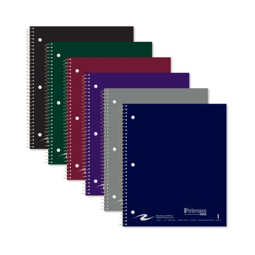 Roaring Spring 11"x9" Law Ruled Spiral Notebook, 3" Summary Margin, 20# Paper, Assorted Colors-070972112995-LR-342164-1-LR eShop
