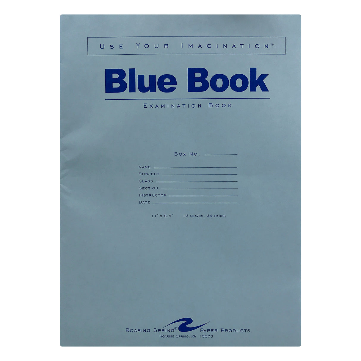 Roaring Spring Blue Exam Book, 8.5" x 11" 24 Sheets-070972775190-LR-324474-1-LR eShop