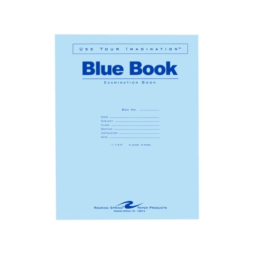 Roaring Spring Blue Exam Book, 8.5" x 11" 4 Sheets-070972775152-LR-324470-1-LR eShop