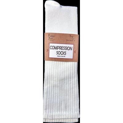 Russell Fashion Foot Men's Moderate Compression Crew Sock - White, 1 pair-032742864077-LR-353689-1-LR eShop
