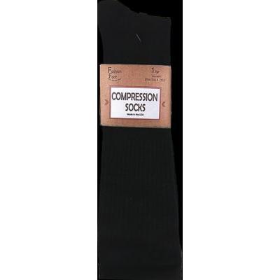 Russell Fashion Foot Women's Moderate Compression Long Crew Sock - Black 1 pair-032742862967-LR-353678-1-LR eShop