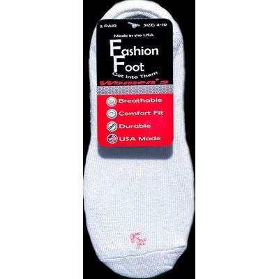 Russell Fashion Foot Women's White No-Show Socks, 2 pairs-032742864008-LR-353684-1-LR eShop
