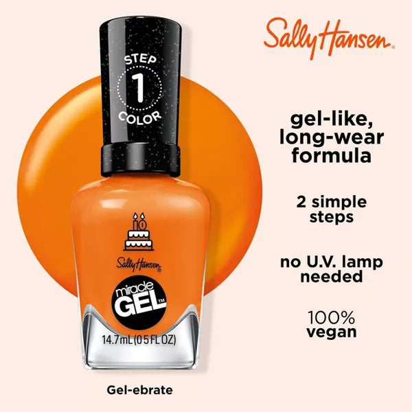 Sally Hansen Miracle Gel Nail Polish, One Gel of a Party Collection - Gelebrate-3616305141118-LR-351791-4-LR eShop
