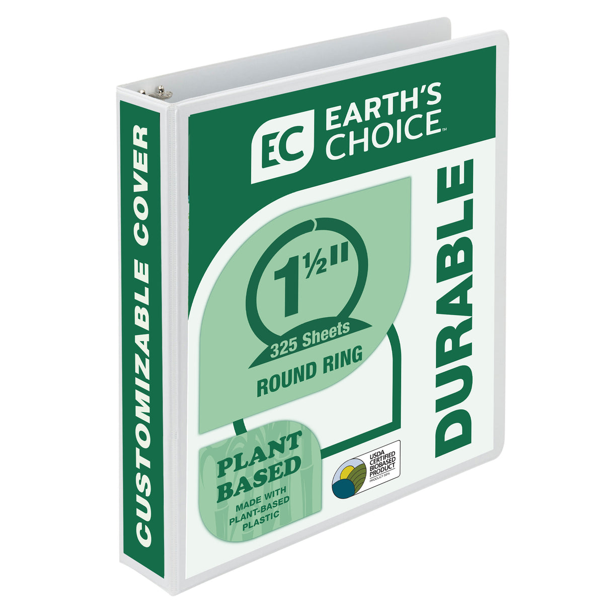 samsill Earth's Choice Plant Based View Binder - White, 1.5"-050362189578-LR-272625-1-LR eShop