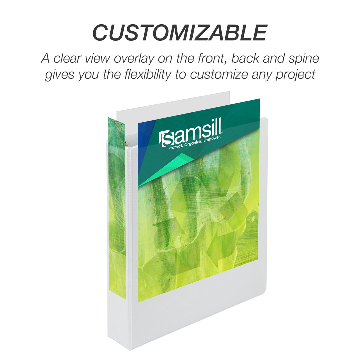 samsill Earth's Choice Plant Based View Binder - White, 1.5"-050362189578-LR-272625-7-LR eShop