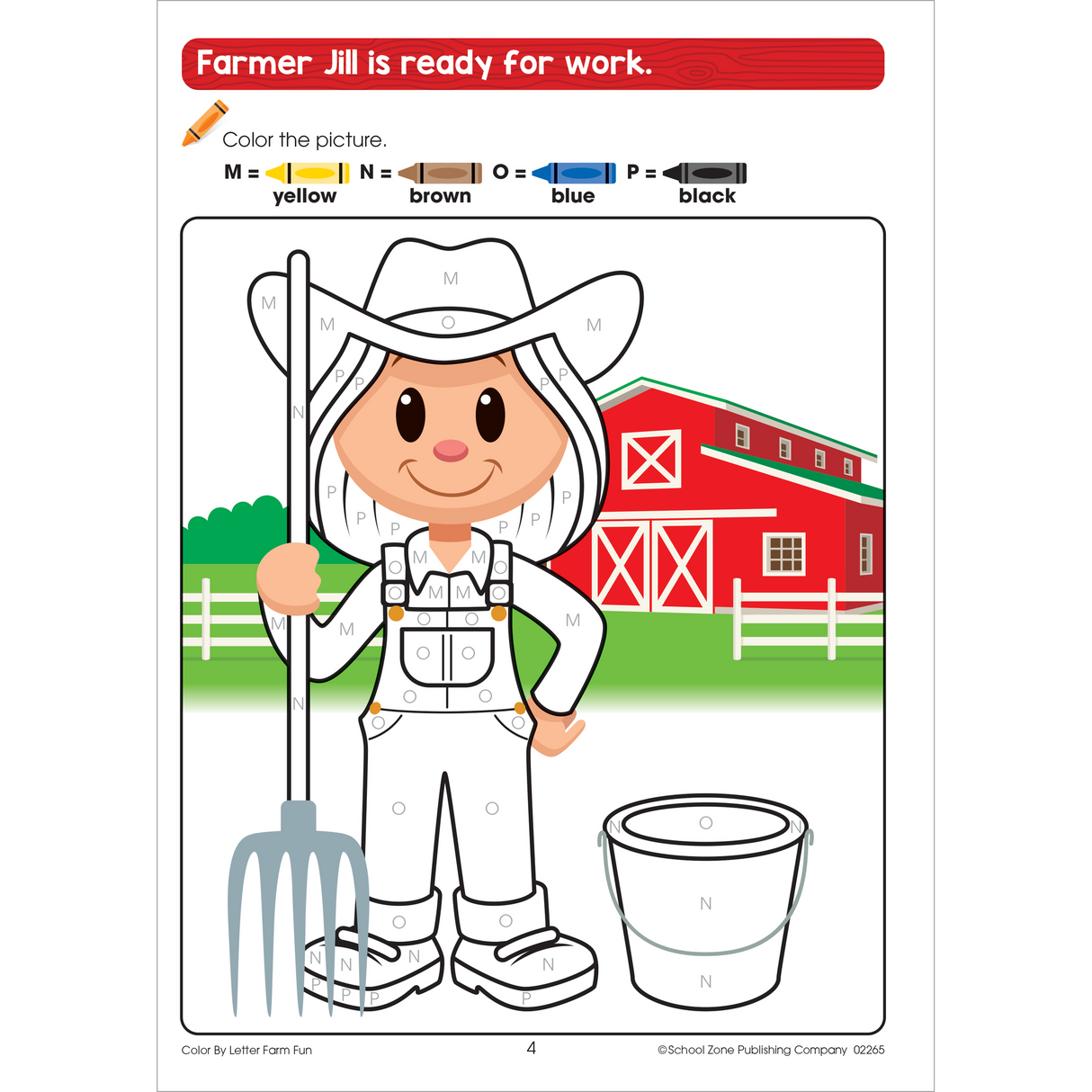School Zone Color By Letter Farm Fun Workbook-076645022653-LR-353854-3-LR eShop