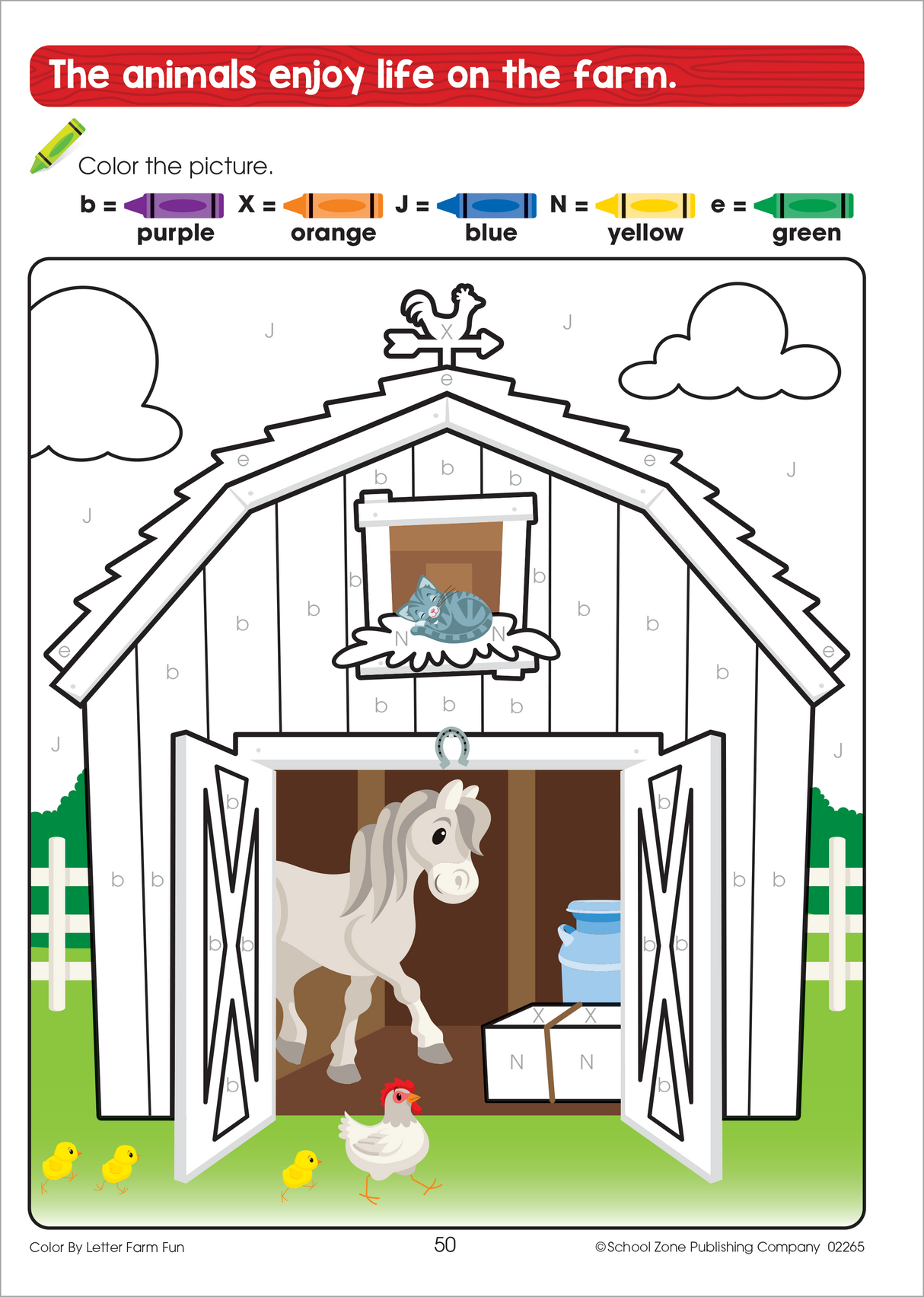 School Zone Color By Letter Farm Fun Workbook-076645022653-LR-353854-7-LR eShop