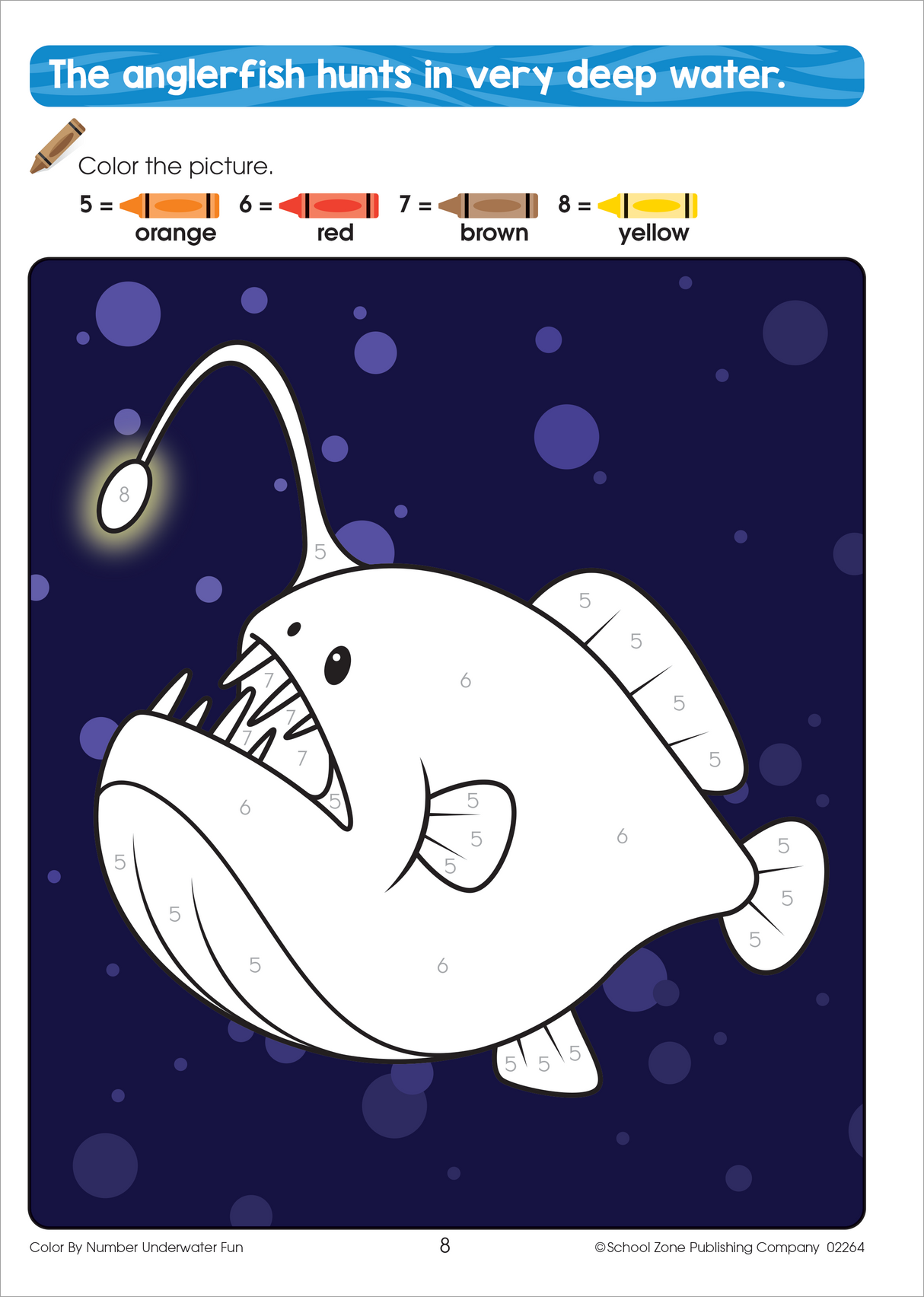 School Zone Color By Number Underwater Fun Workbook-076645022646-LR-353853-3-LR eShop