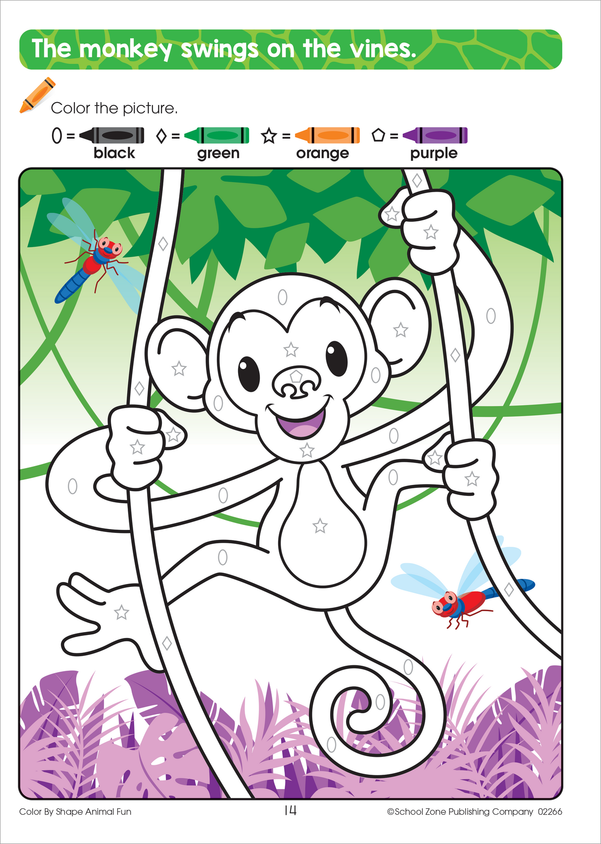 School Zone Color By Shape Animal Fun Workbook-076645022660-LR-353855-3-LR eShop