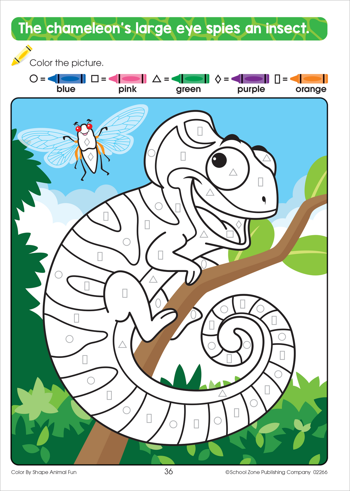 School Zone Color By Shape Animal Fun Workbook-076645022660-LR-353855-5-LR eShop