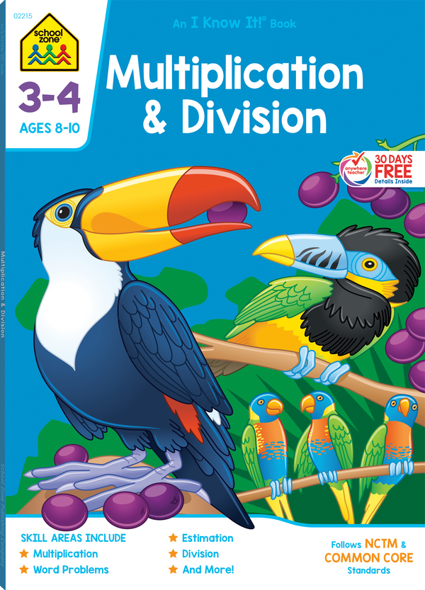 School Zone Multiplication & Division Grades 3-4 Workbook-076645022158-LR-232941-1-LR eShop