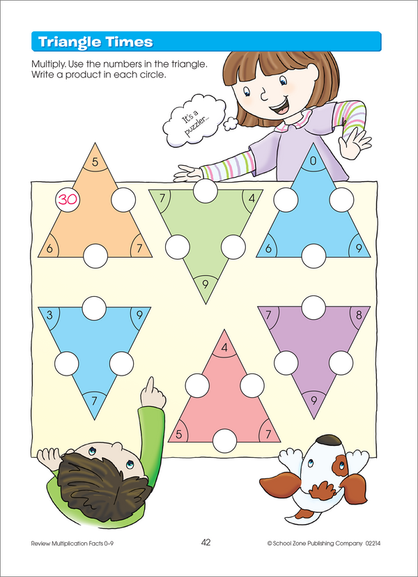 School Zone Multiplication Facts Made Easy Grades 3-4 Workbook-076645022141-LR-232940-5-LR eShop