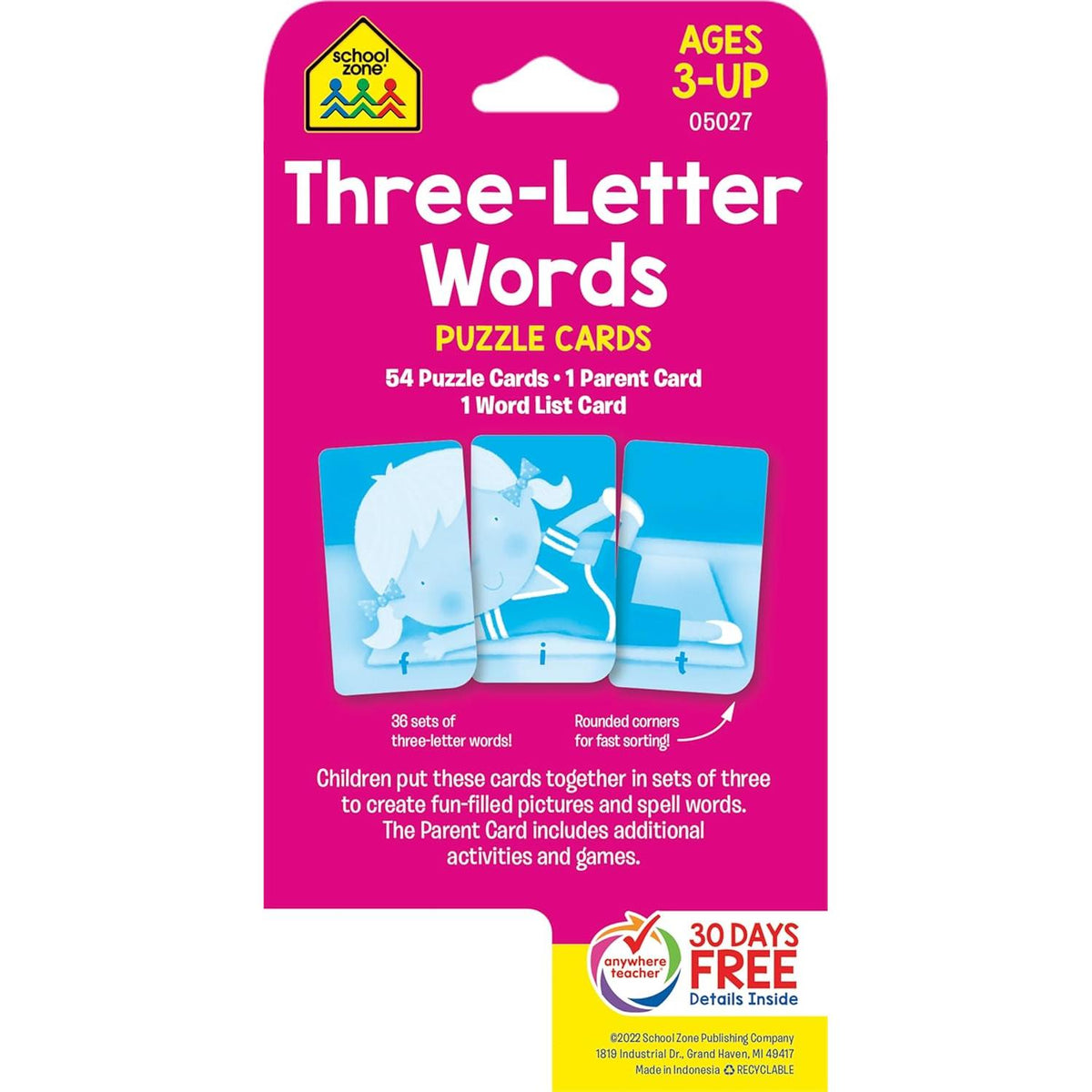 School Zone Three Letter Words Puzzle Cards-076645050274-LR-142307-2-LR eShop