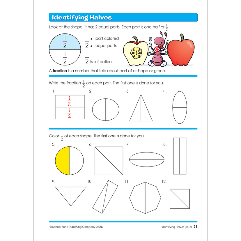 School Zone Time, Money & Fractions Grades 1-2 Workbook-076645020444-LR-140694-4-LR eShop