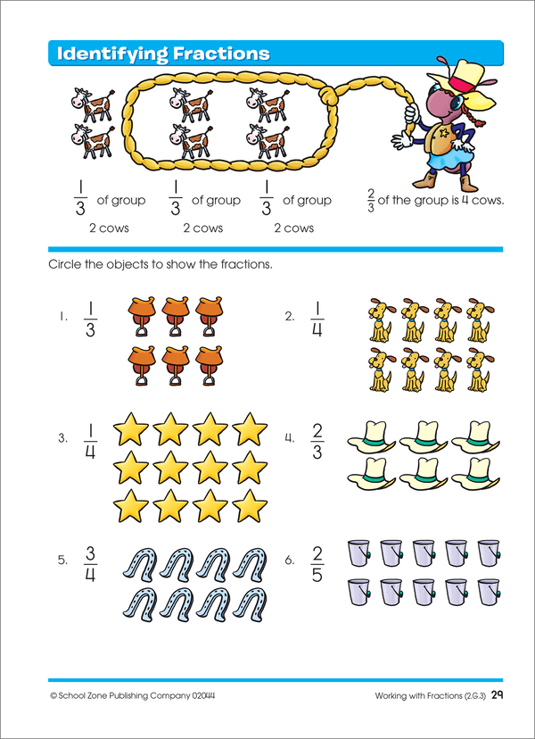 School Zone Time, Money & Fractions Grades 1-2 Workbook-076645020444-LR-140694-5-LR eShop