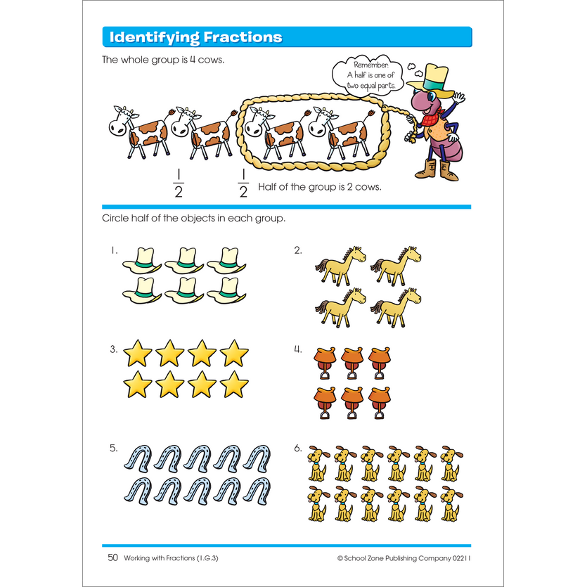 School Zone Time, Money & Fractions Grades 1-2 Workbook-076645022110-LR-232939-5-LR eShop