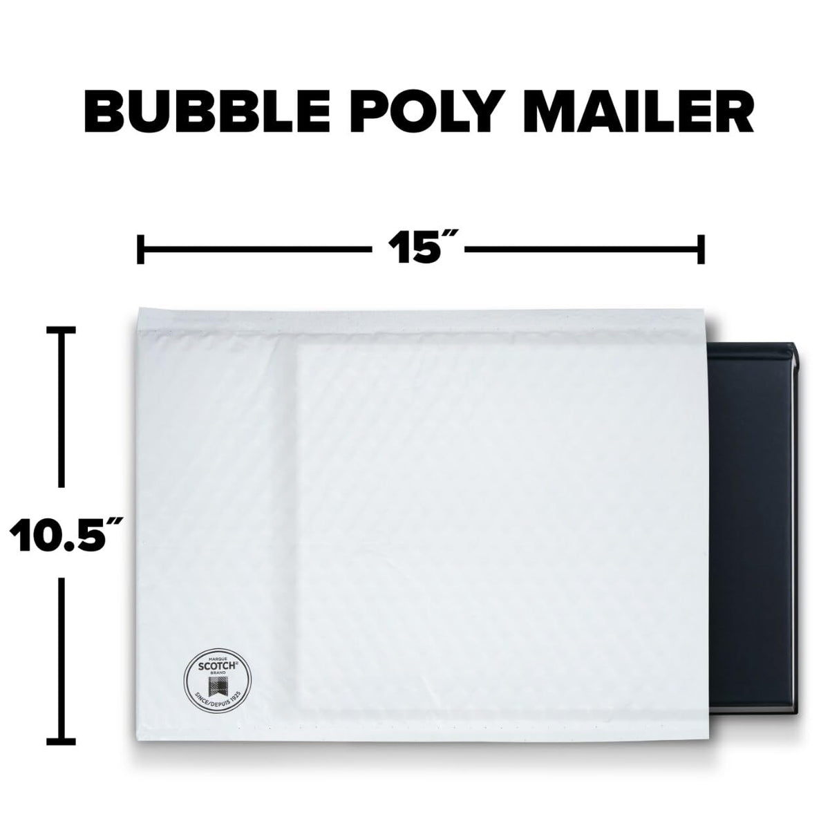 Scotch Expandable Bubble Mailer - White, Size 5 Large-068060501325-LR-361002-3-LR eShop