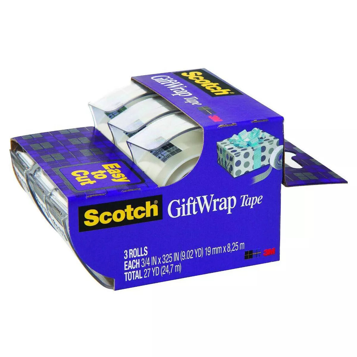 Scotch Gift Wrap Tape with Dispensers, 3 pack-051131707092-LR-179611-1-LR eShop