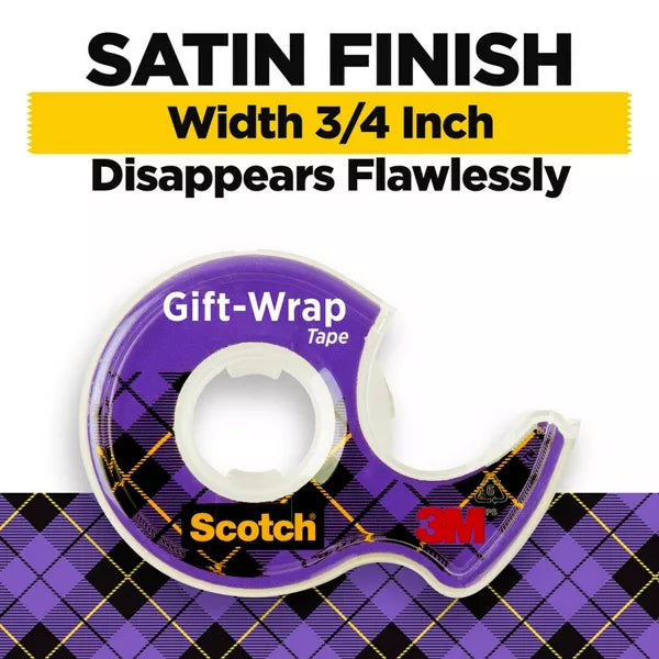 Scotch Gift Wrap Tape with Dispensers, 3 pack-051131707092-LR-179611-3-LR eShop