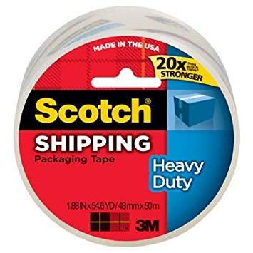 Scotch Heavy Duty Packaging Tape - Clear, 2" X 54.6 yds-051131576117-LR-157114-1-LR eShop