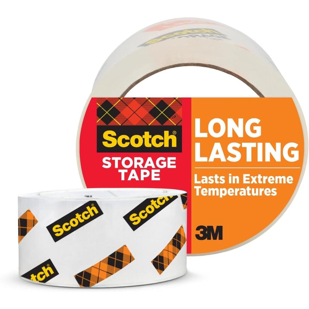 Scotch Long Lasting Packaging Tape Designed to Stay Sealed in Weather Extremes - Clear, 2" x 55 yds-051131645967-LR-179620-1-LR eShop