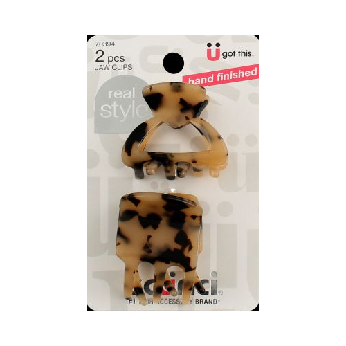 Scunci 2pk 3.5cm Jaw Clips Shiny Milky Tokyo Tort-043194703944-LR-345435-1-LR eShop