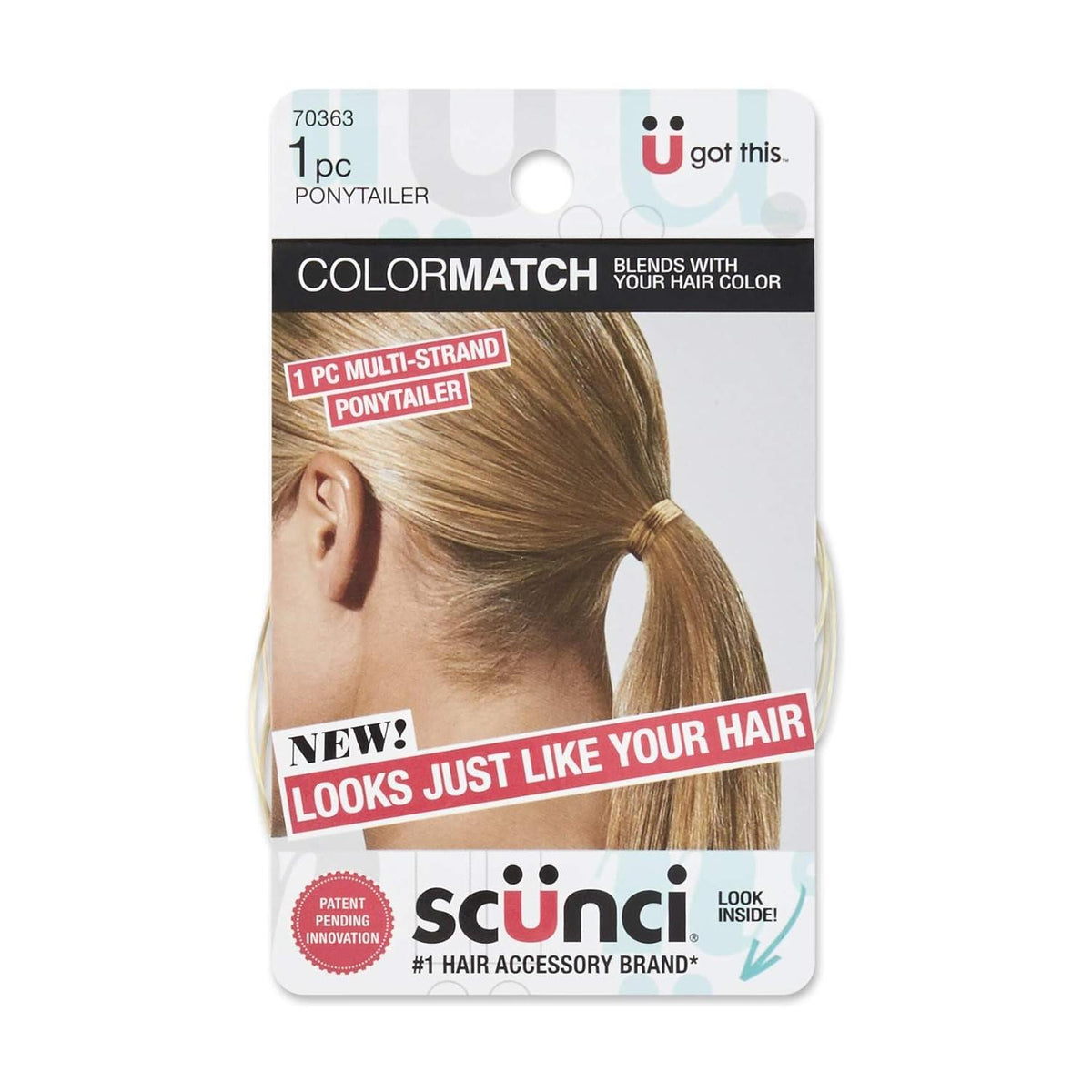 scünci Color Match Multi-Strand Spandex Ponytailer - Blonde-043194703630-LR-337463-1-LR eShop