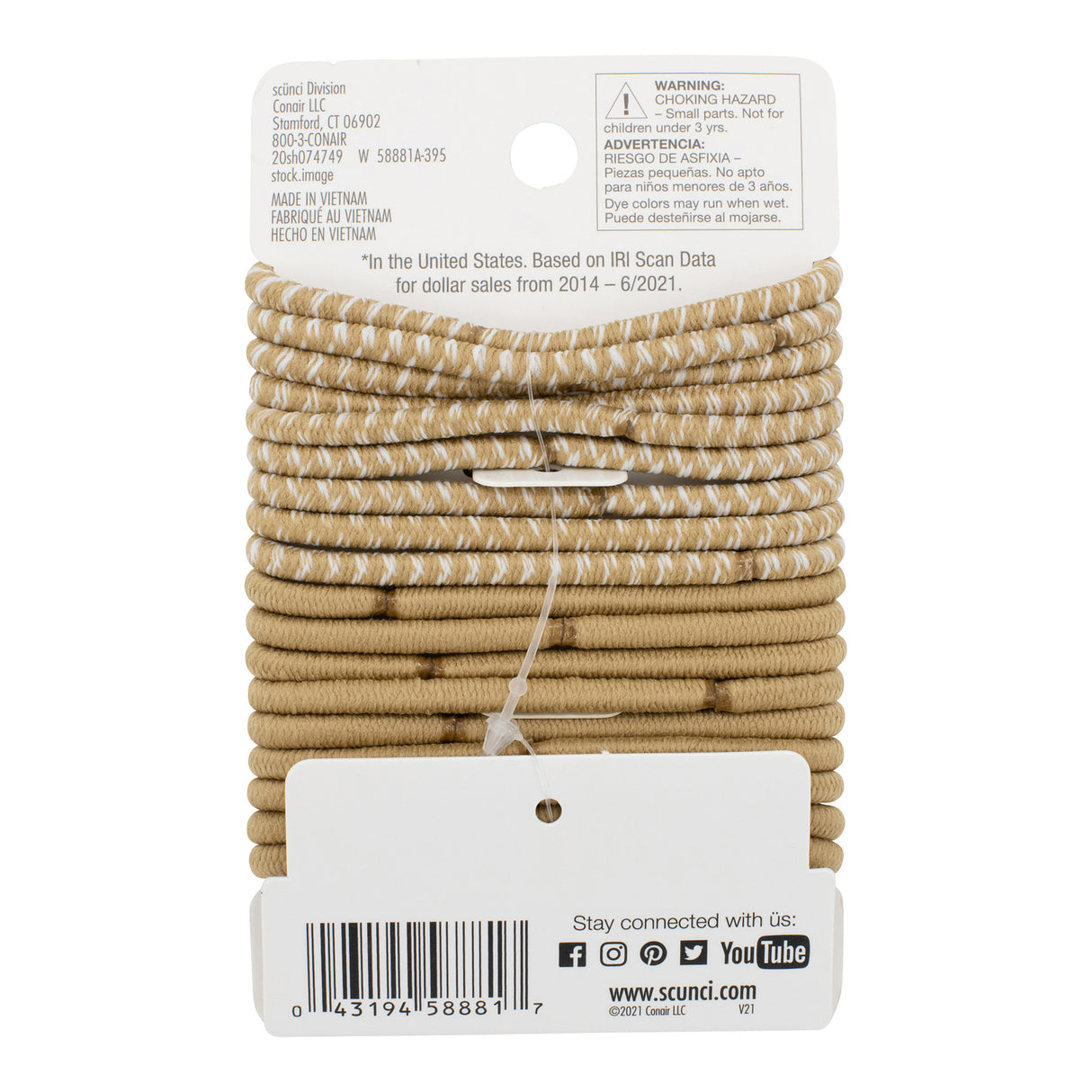 Scünci Color Match No Damage 4mm Elastics Blond, 18 CT-043194588817-LR-201305-3-LR eShop