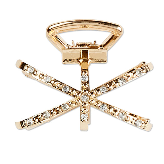 scünci Crystal Embellished Crisscross Style Claw Clip - Gold-043194102945-LR-355322-2-LR eShop
