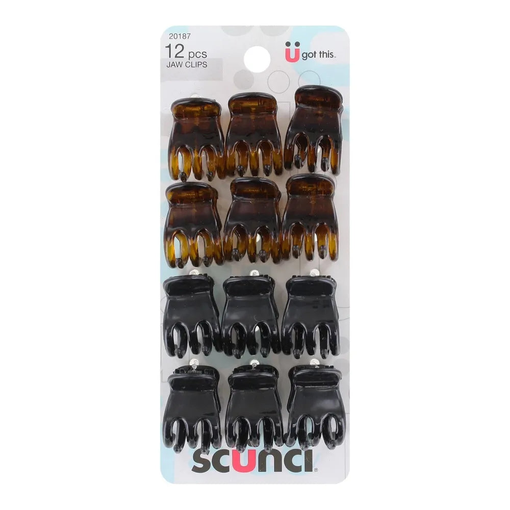 scünci Effortless Beauty 3-Prong Mini Jaw Clips, 12 count-043194201877-LR-291754-1-LR eShop