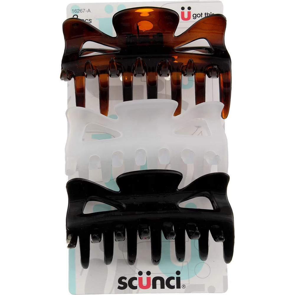 scünci Effortless Beauty Basic Jaw Clips, 3 count-043194162673-LR-157033-1-LR eShop
