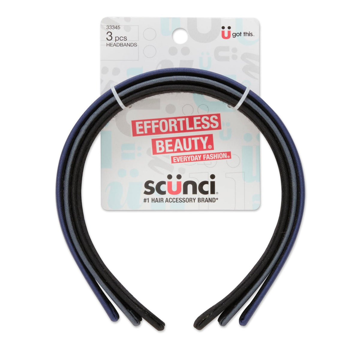 Scunci Effortless Beauty Everyday Headbands, 3.0 CT-043194333455-LR-335411-3-LR eShop