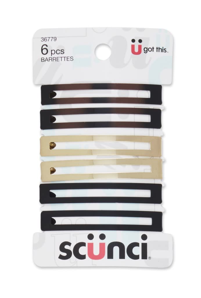 scünci Effortless Beauty Open Center Hair Barrettes, 6 count-043194367795-LR-335024-1-LR eShop