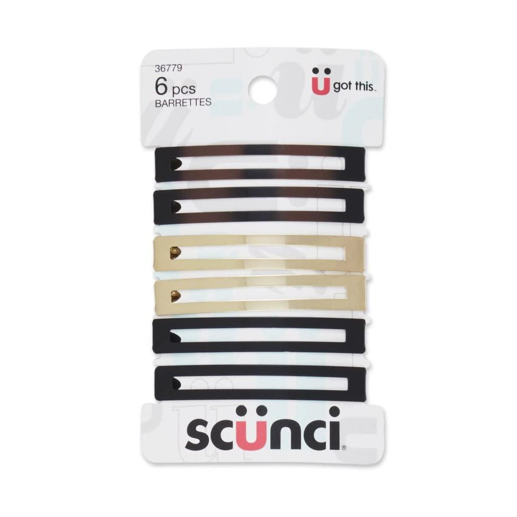 scünci Effortless Beauty Open Center Hair Barrettes, 6 count-043194367795-LR-335024-1-LR eShop