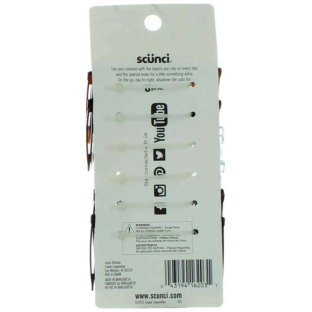 scünci Effortless Beauty Side Hair Combs - Assorted, 12 count-043194162031-LR-144033-3-LR eShop