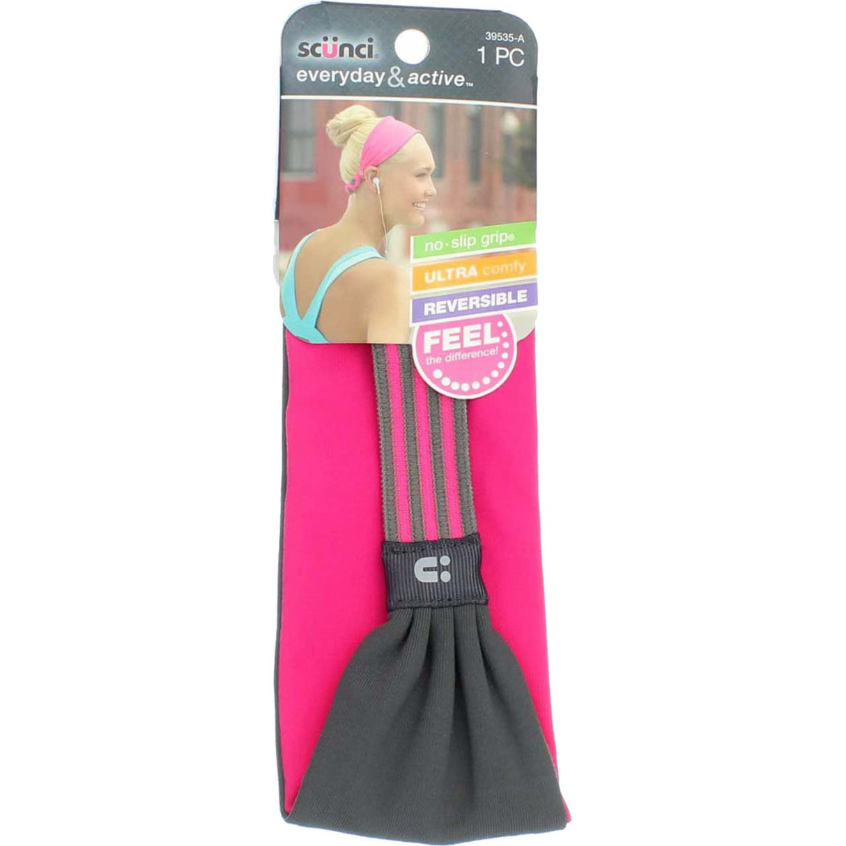 scünci Everyday & Active No-Slip Grip Reversible Headband - Assorted Colors-043194395354-LR-289873-3-LR eShop