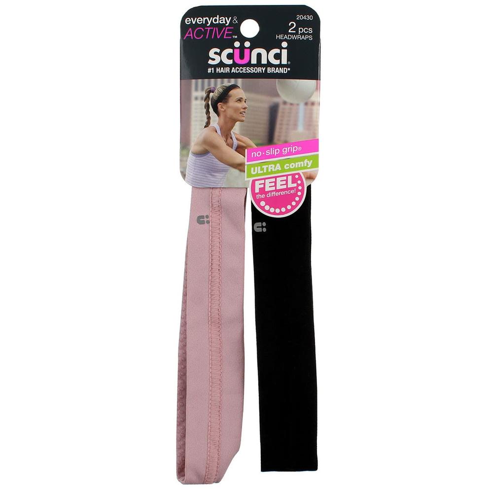 scünci Everyday & Active No-Slip Grip Silicone Luxe Headwraps, 2 count-043194204304-LR-302025-1-LR eShop