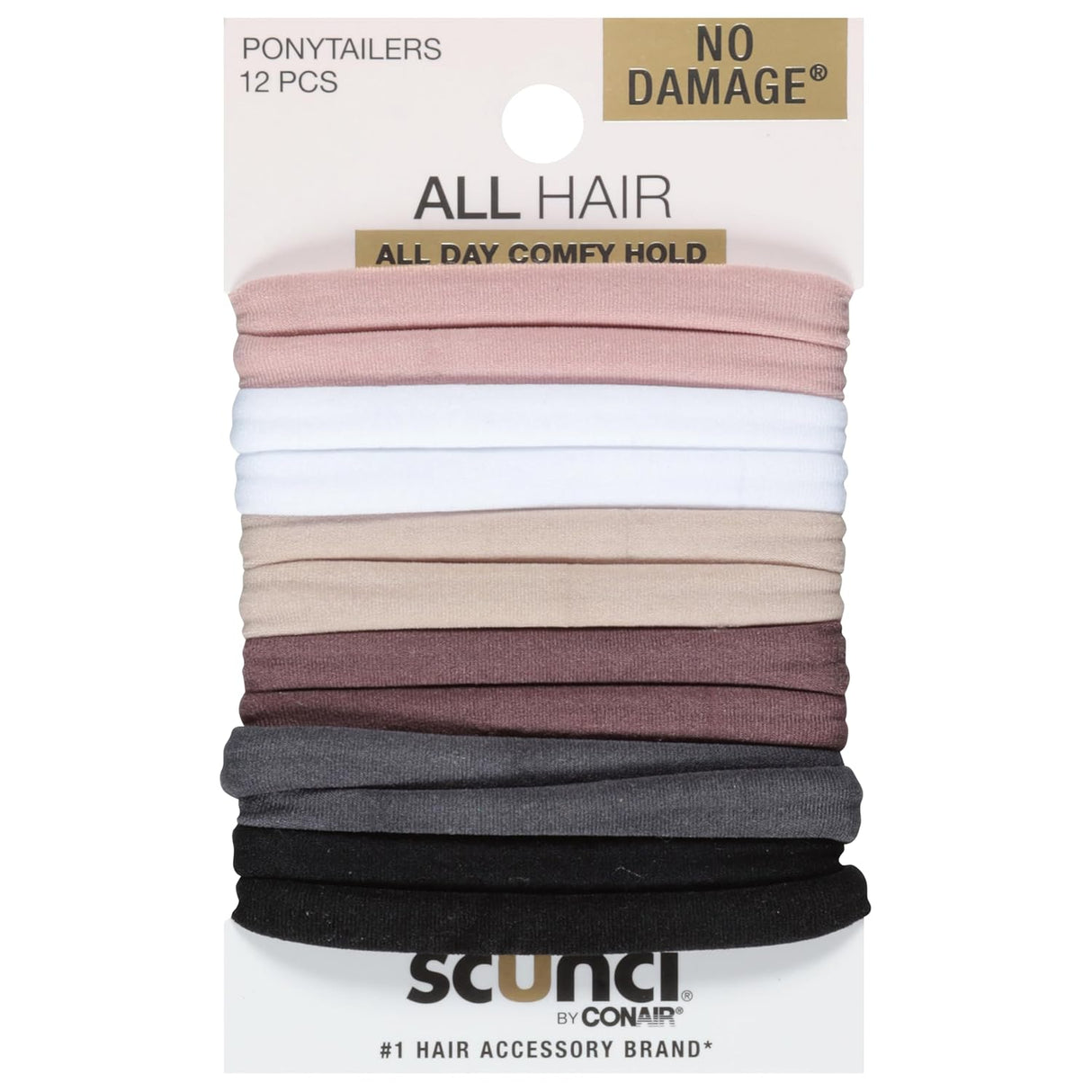 scünci Everyday & Active Work Out Chill Out Super Stretch Comfy Ponytailers, 12 count-043194212514-LR-343538-1-LR eShop