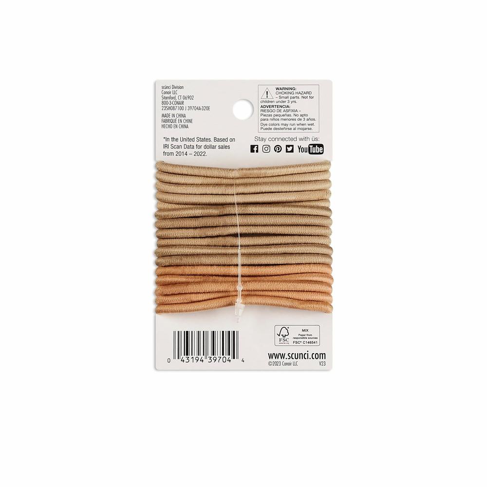 Scünci Evo/Core No Damage Comfy Hold Color Match Blonde Elastics, 16 CT-043194397044-LR-274400-2-LR eShop