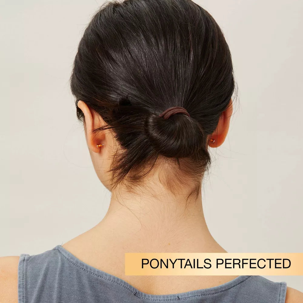 scünci No Damage Elastic Hair Ties - Brown, 18 count-043194167760-LR-165050-6-LR eShop